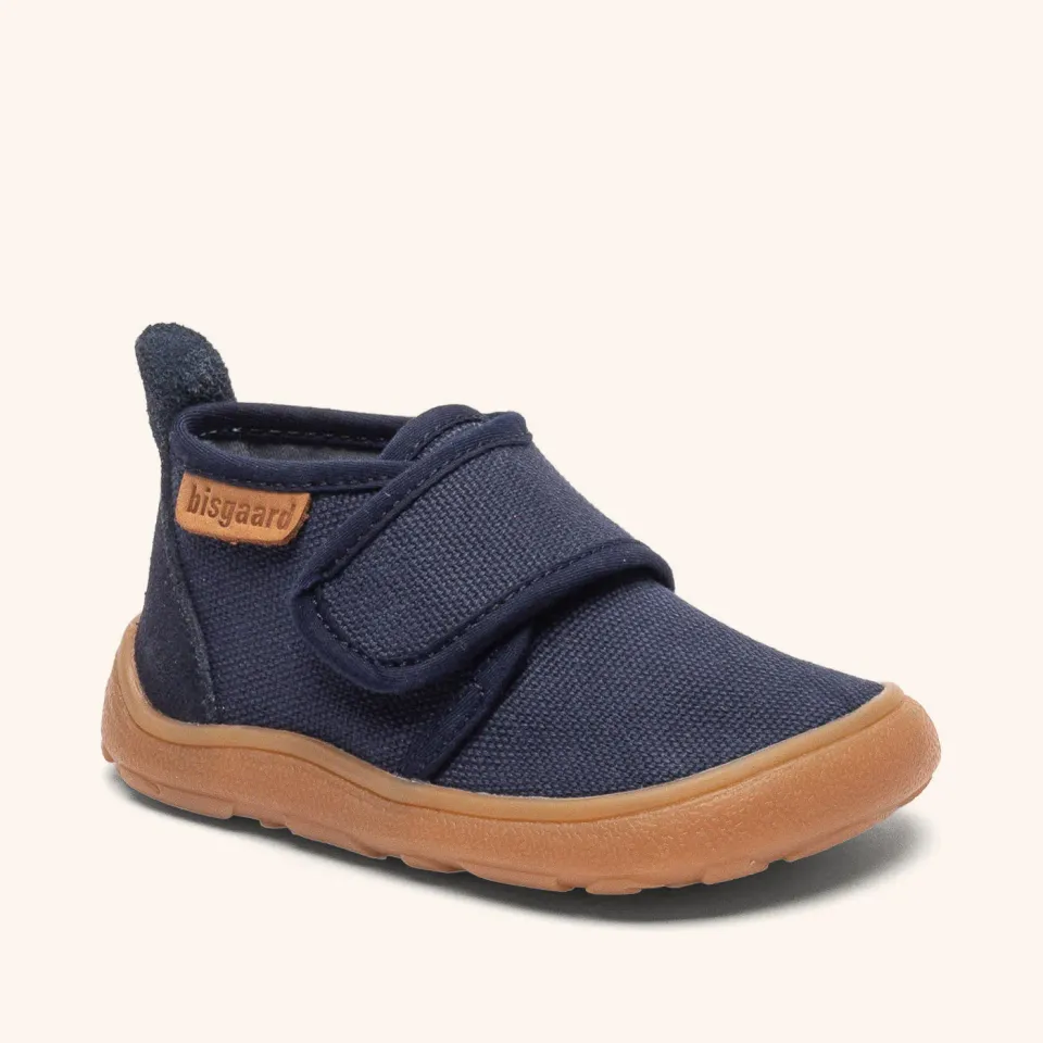 Bisgaard Barefoot Basic hjemmesko marine barfod