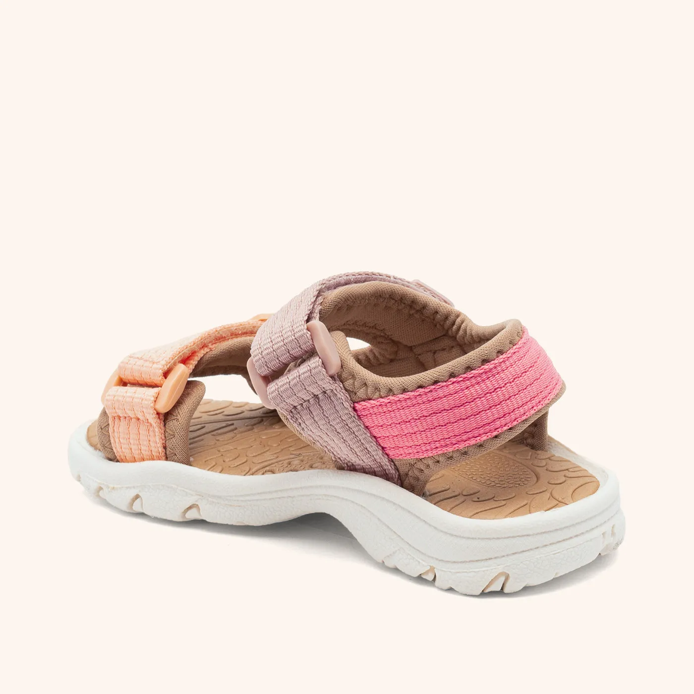 Bisgaard Nico sandal rose velcro neopren
