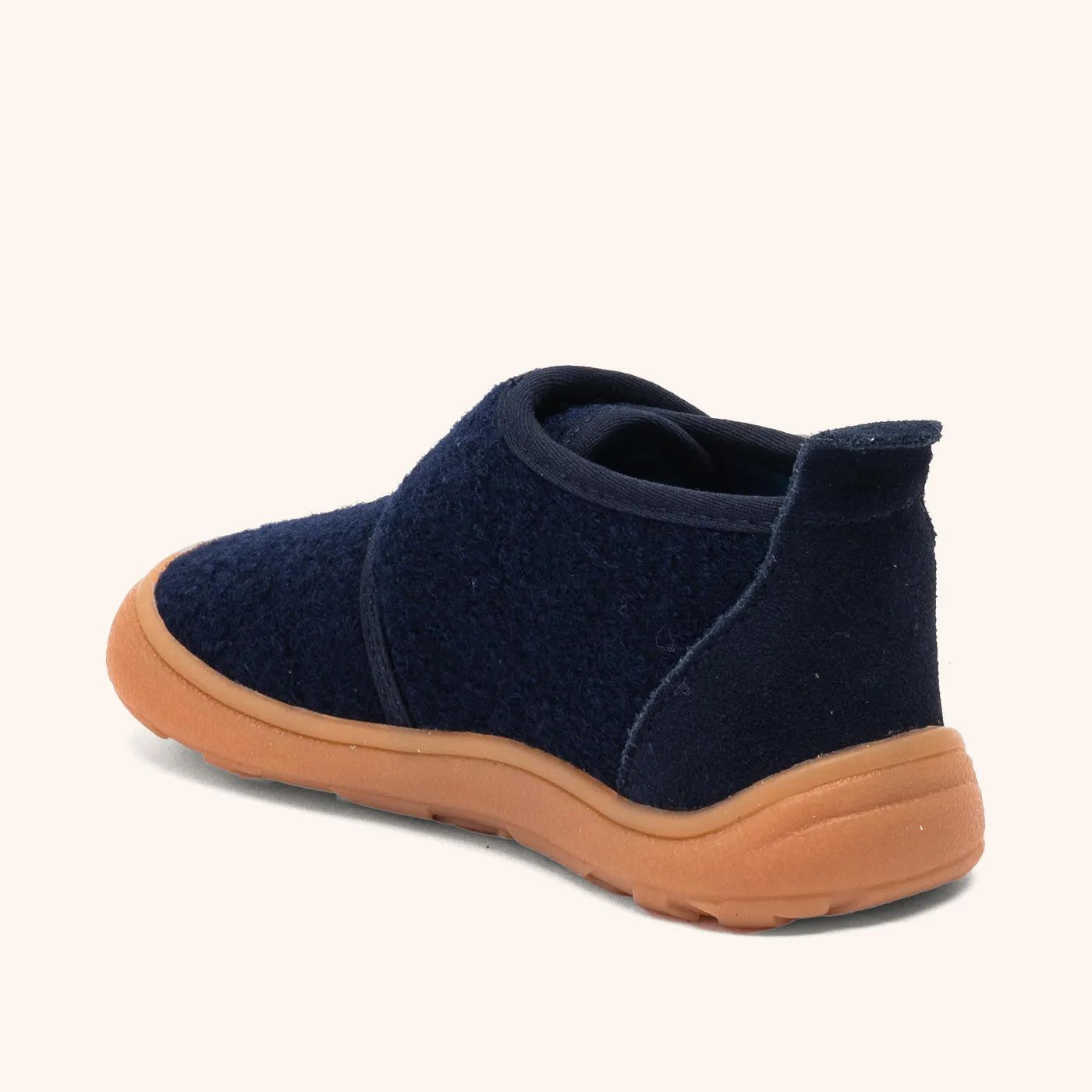 Bisgaard Basic barefoot hjemmesko navy uld