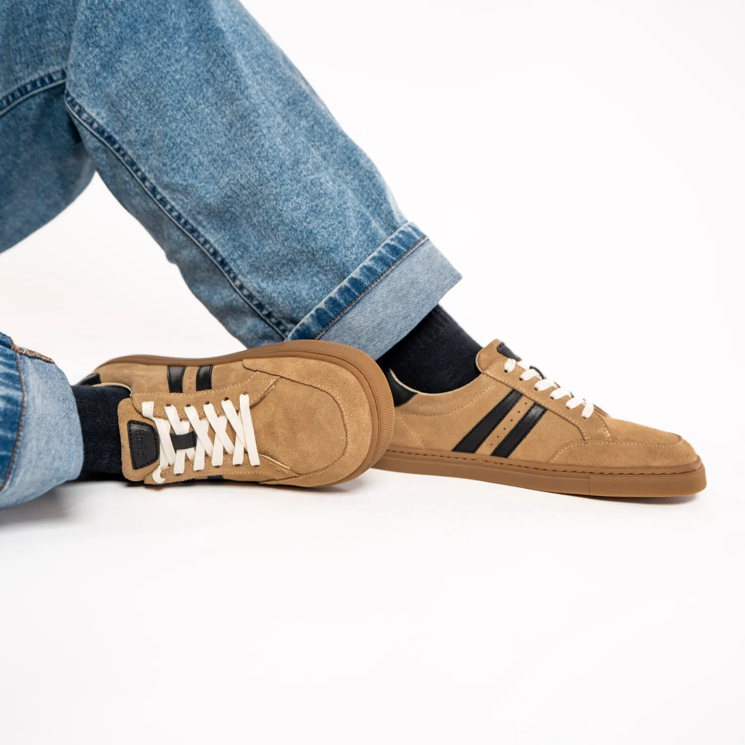 Gogsig Luca sneakers latte ruskind