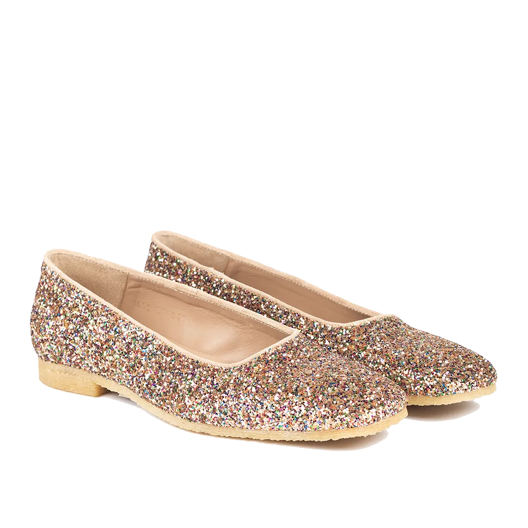Angulus Glitter Ballerina firkantet snude fest