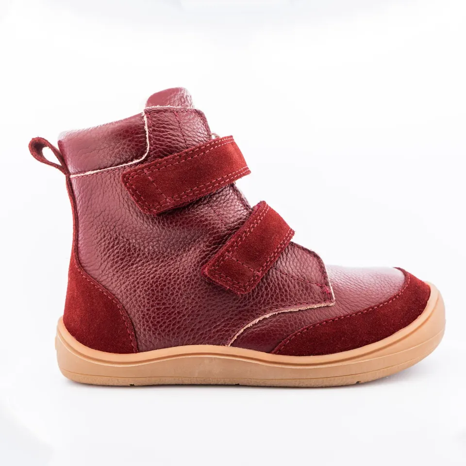 Gogsig Theo Burgundy barfodsvinterstøvle tex-membran