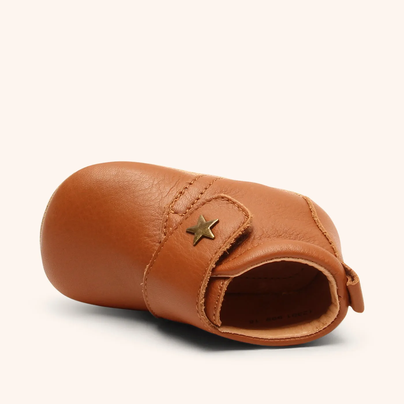 Bisgaard Baby Star hjemmesko cognac læder