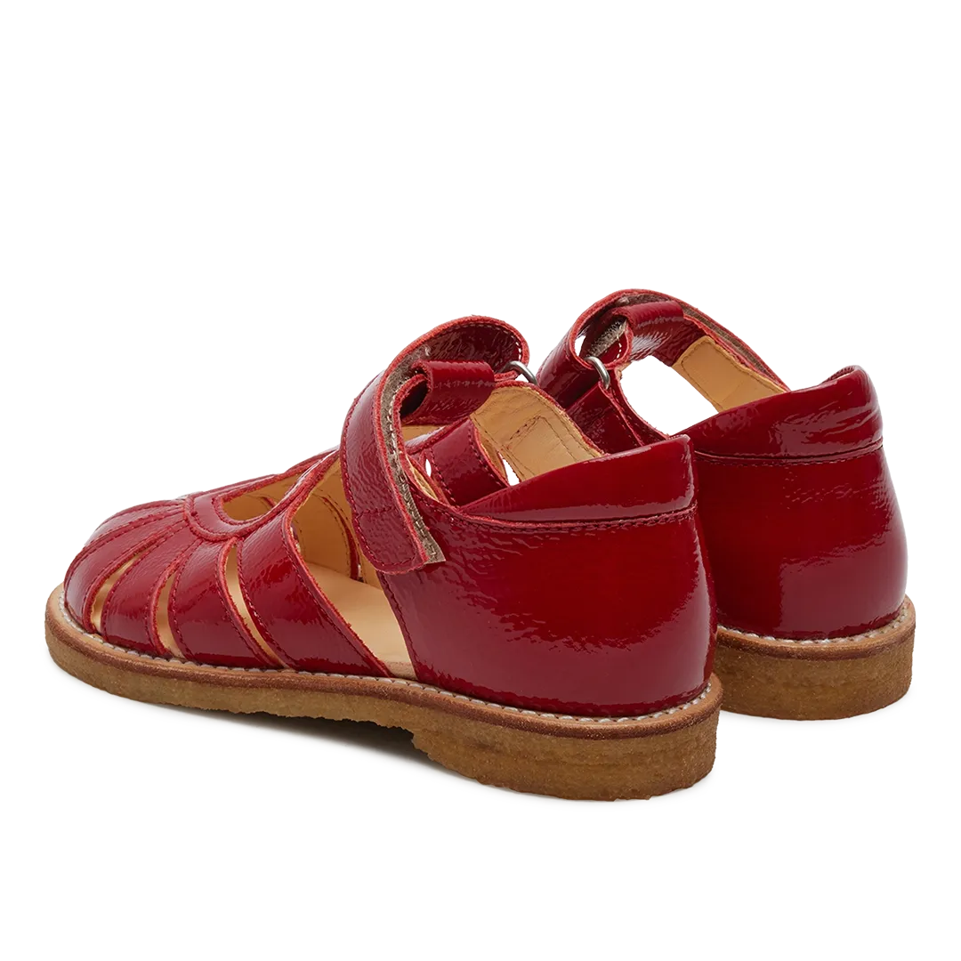 Angulus Hjertesandal Sandal Læder Velcro Lukket Tå