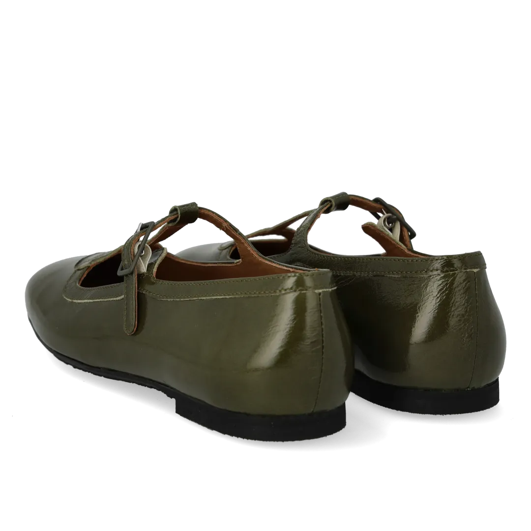 Angulus Ballerina hjerte cut-out ballerinasko lak læder