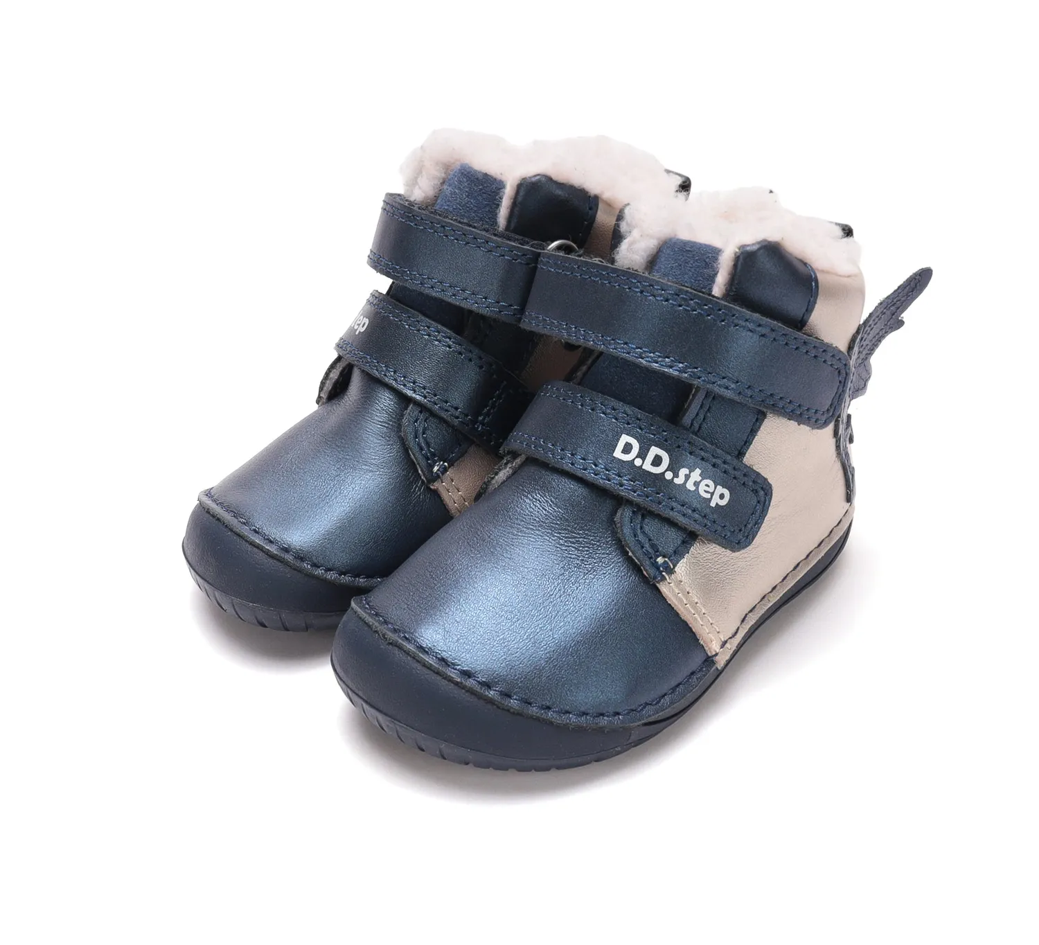 DD Step W070-62223 barfods vinterstøvler pige