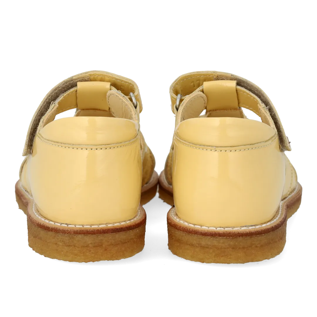 Angulus hjertesandal med velcro børnesandal læder