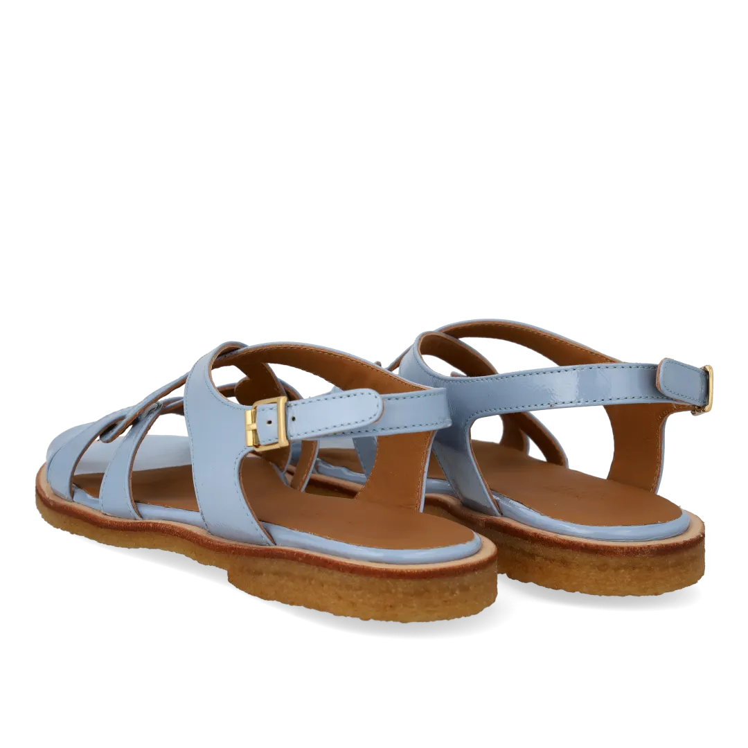 Angulus Sandal med remdetaljer lædersandal