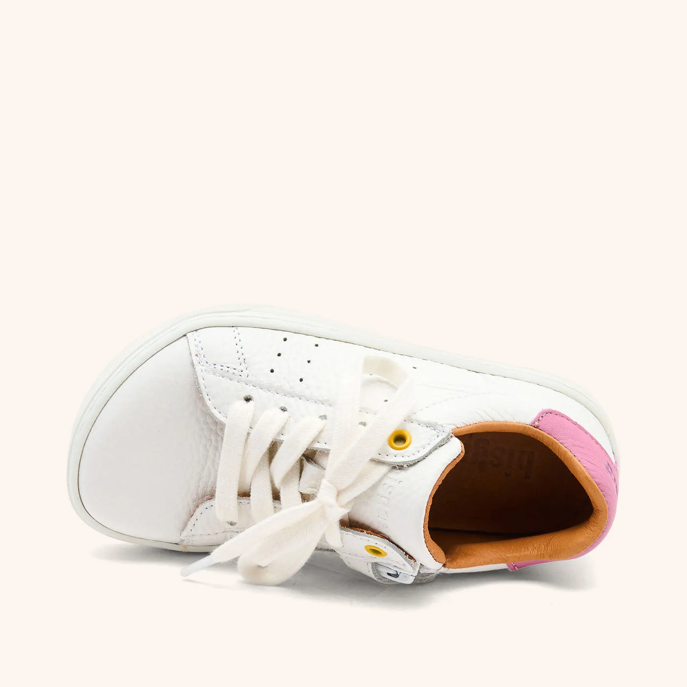 Bisgaard Barefoot Raymond sneaker white colorful læder