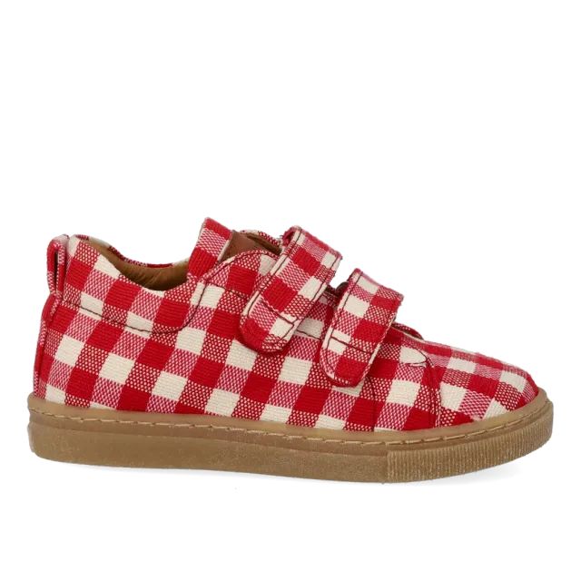 Angulus Sneaker recycled kanvas velcro børn