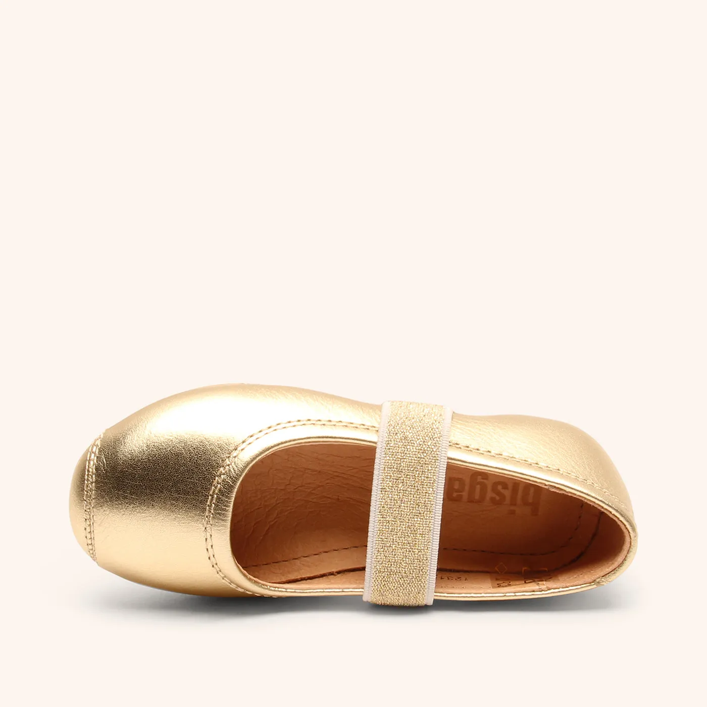 Bisgaard Ballet hjemmesko gold let model