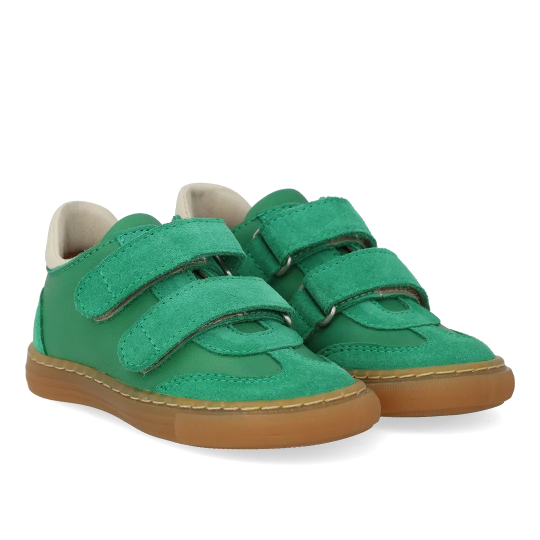 Angulus Sporty colour-block begynder sneakers velcro læder