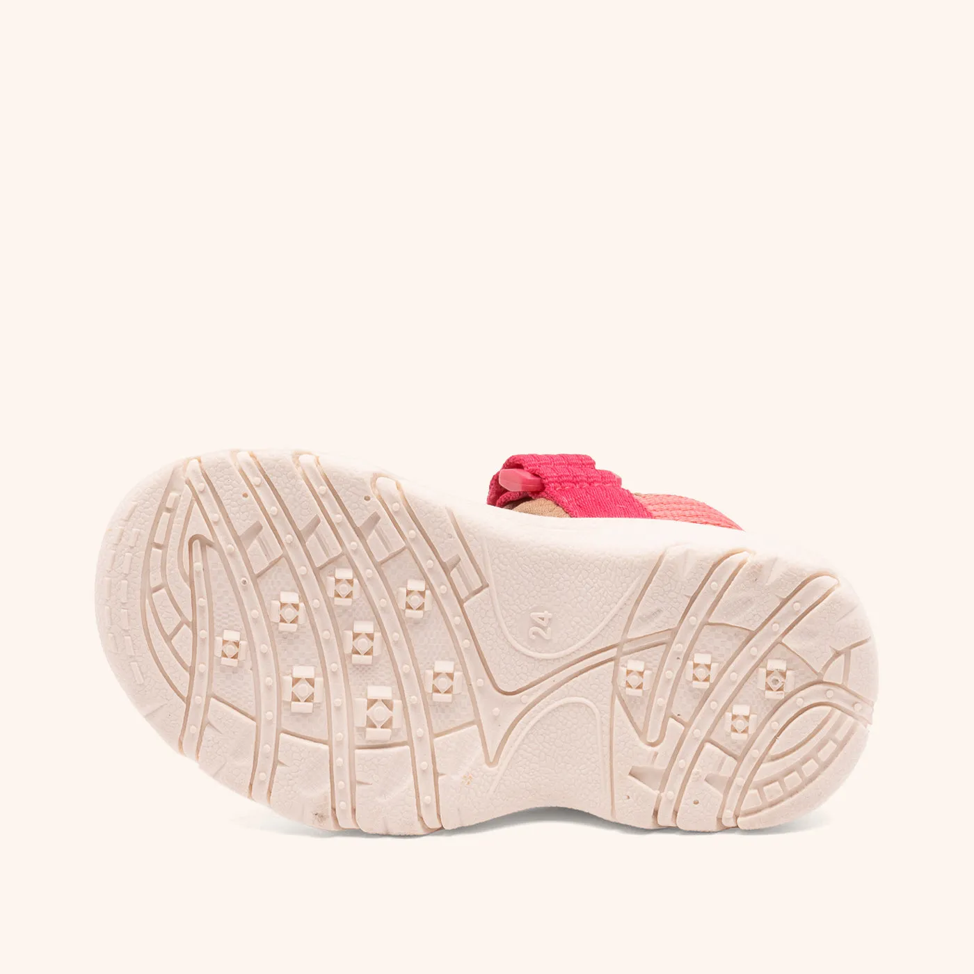 Bisgaard Nico sandal bubble gum velcro