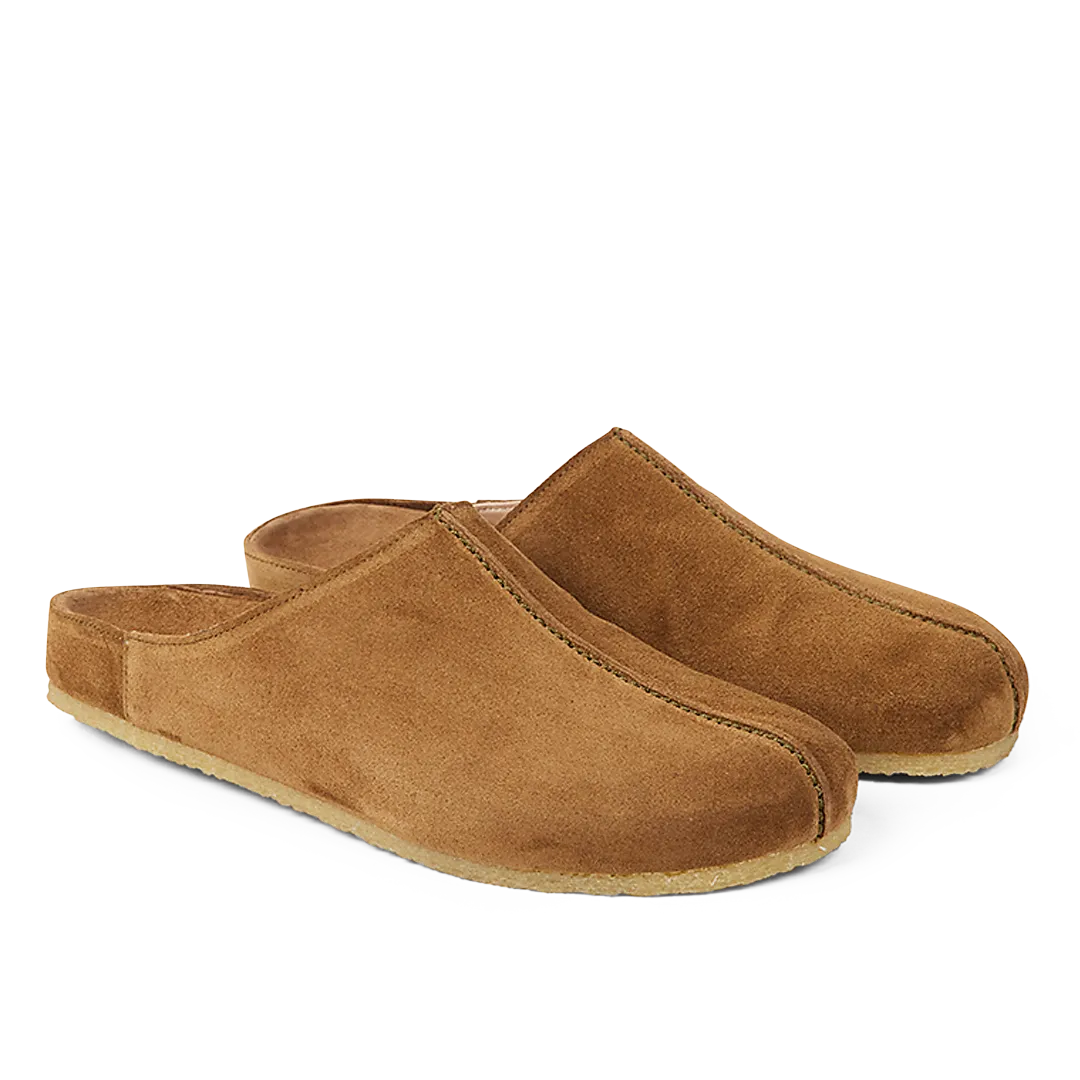 Angulus Fodseng Mule sandaler ruskind til herre