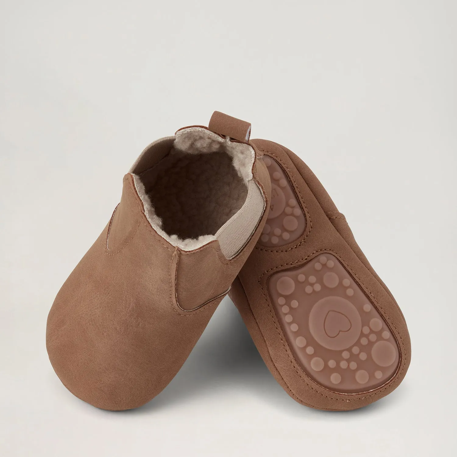 BabyMocs Little Wonderland barfodsstøvle brun foret