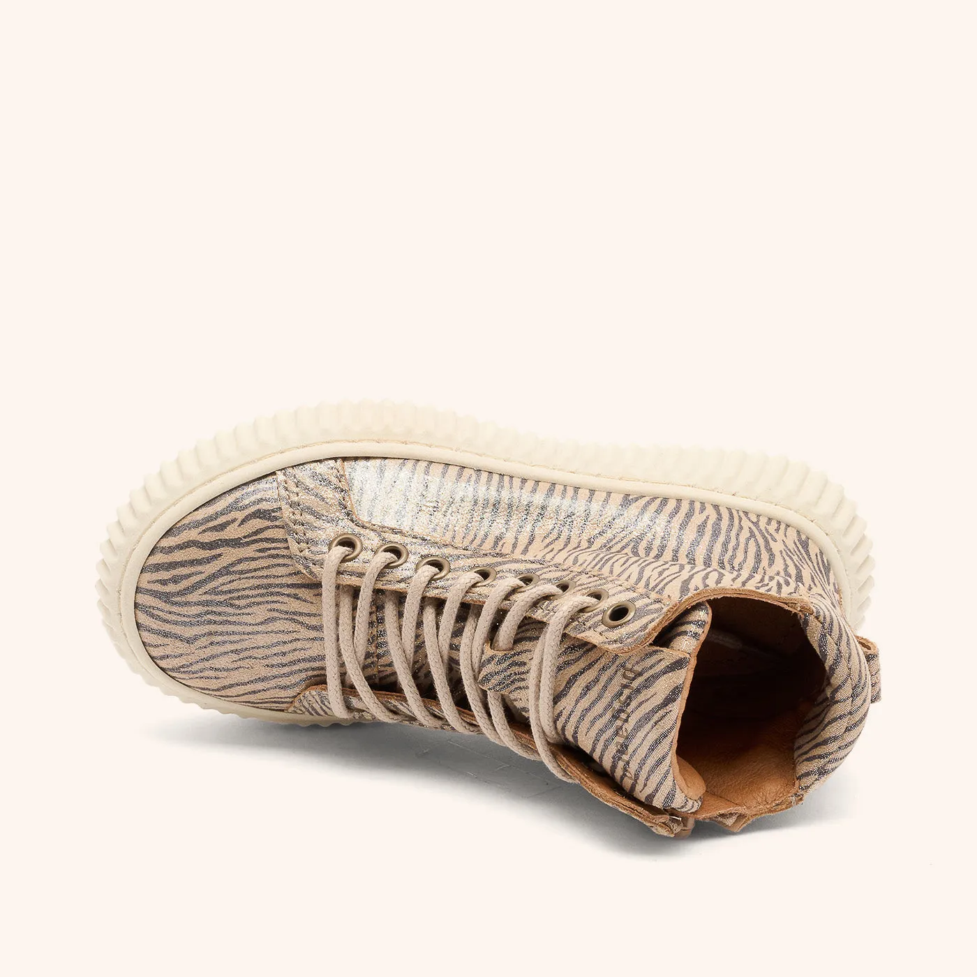 Bisgaard Debbie L sneaker zebra glitter chunky sål