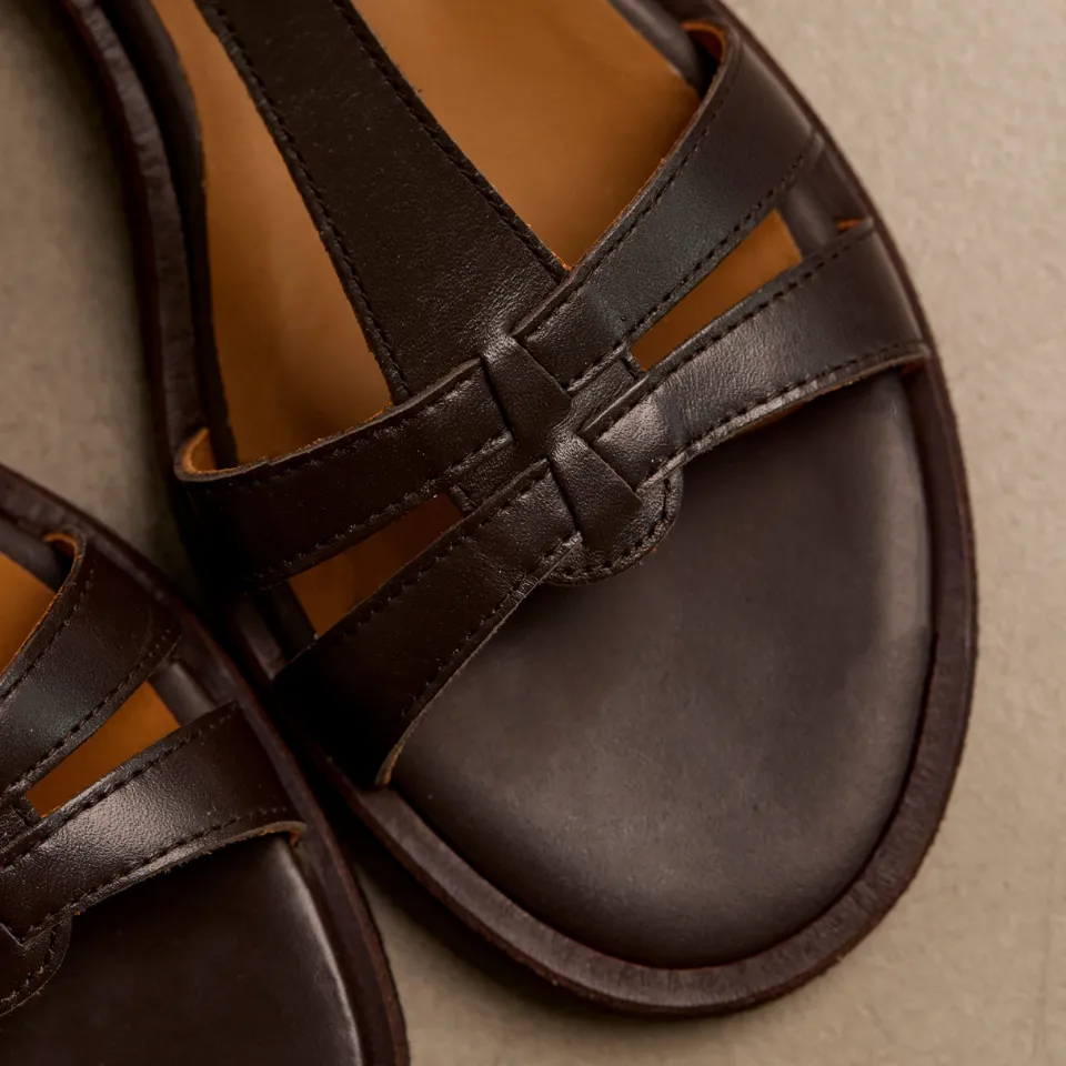 Angulus Klassisk remsandal sandal læder