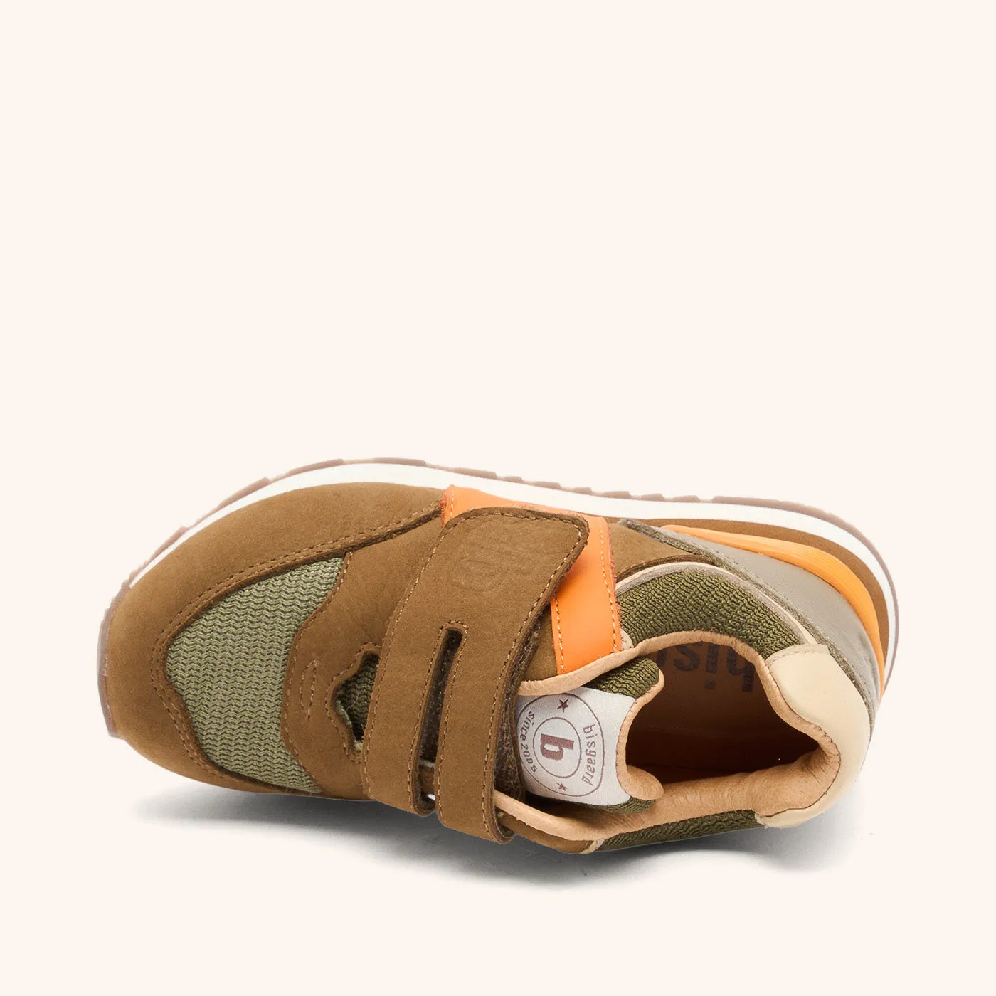 Bisgaard Winston sneaker khaki ruskind slidstærk