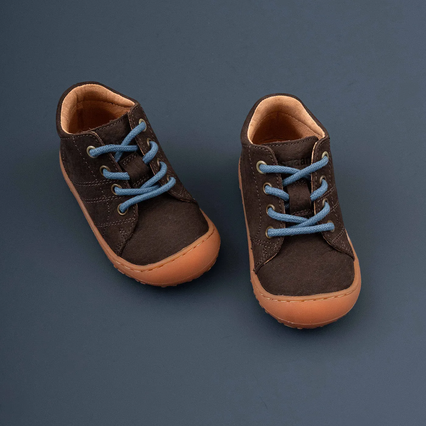 Bisgaard Hale L begyndersko dark brown blød lær