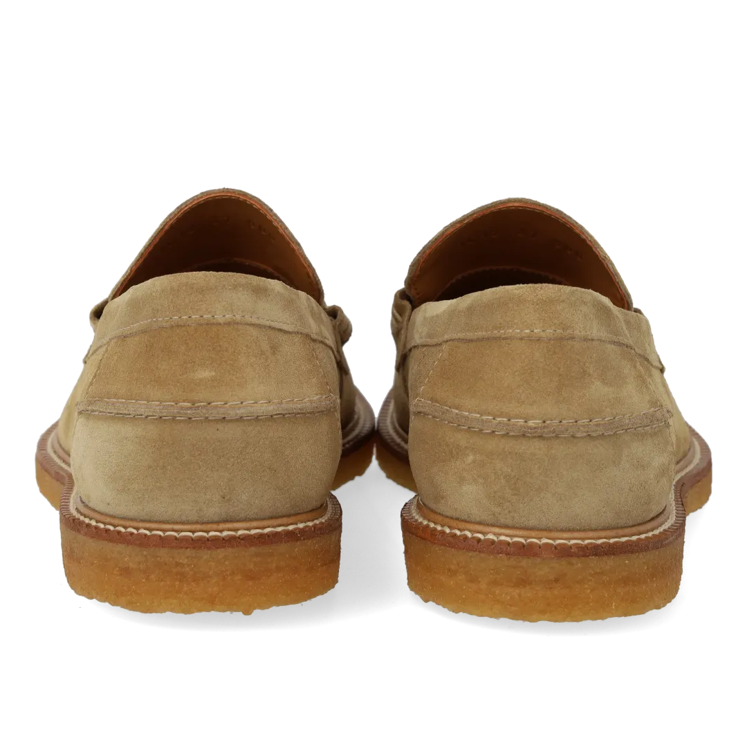 Angulus Penny loafer damesko i skind