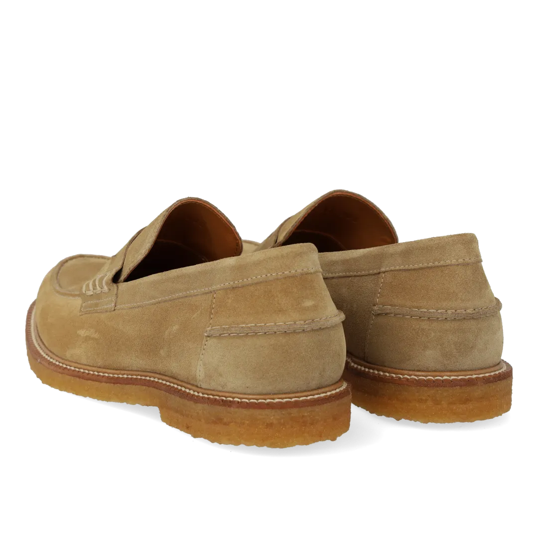 Angulus Penny loafer damesko i skind