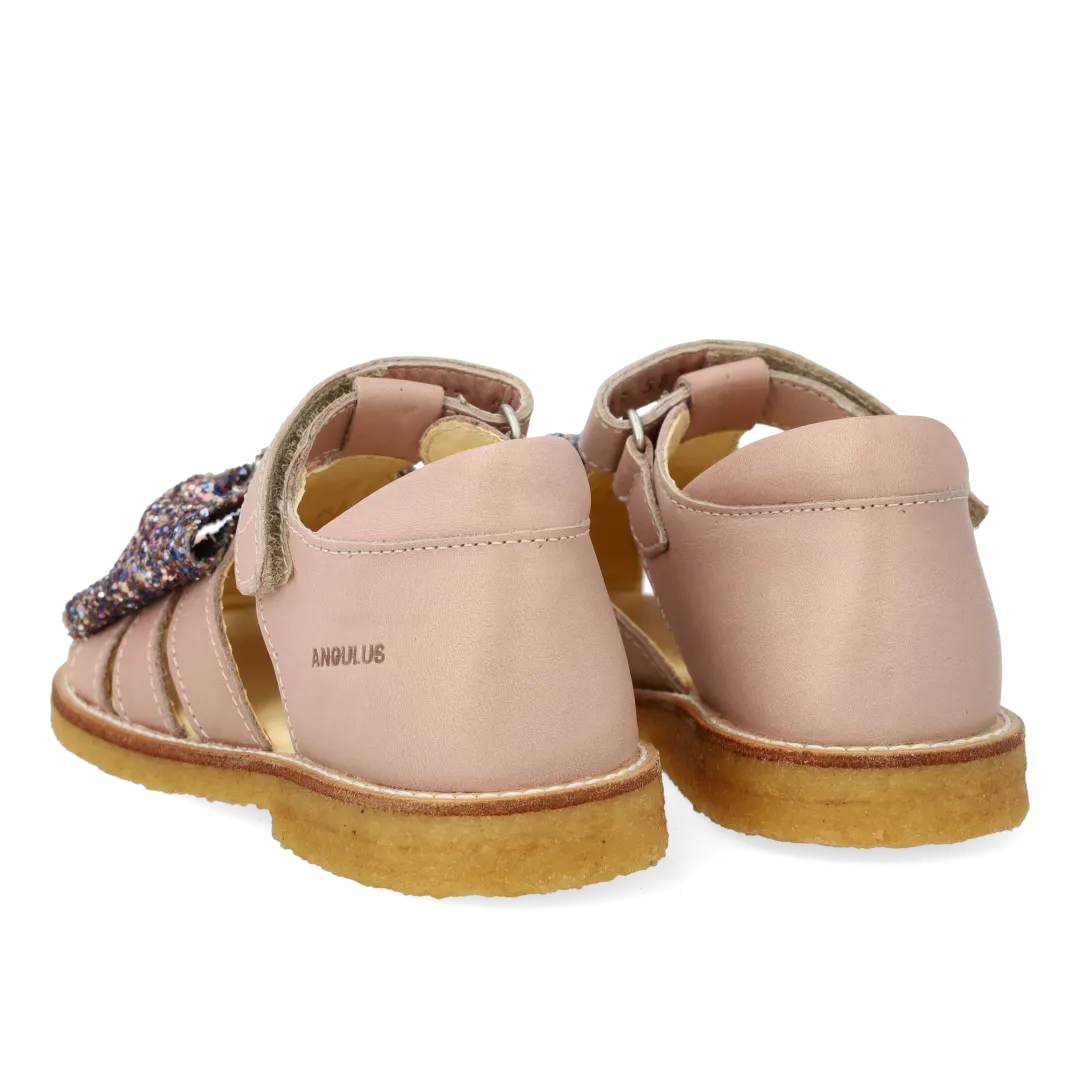 Angulus sandal børn glitter sandal velcro sløjfe
