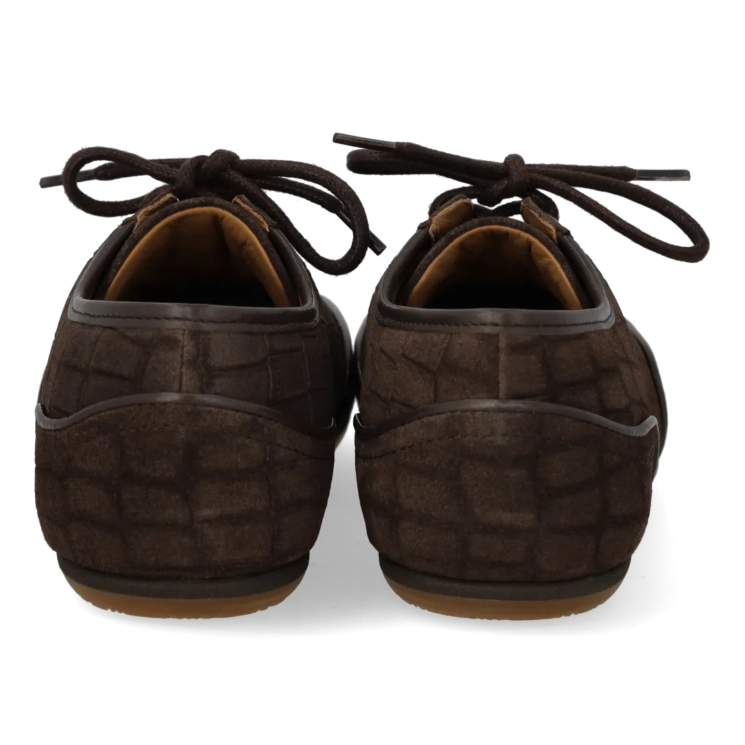 Angulus sneaker dame ruskind snøresko