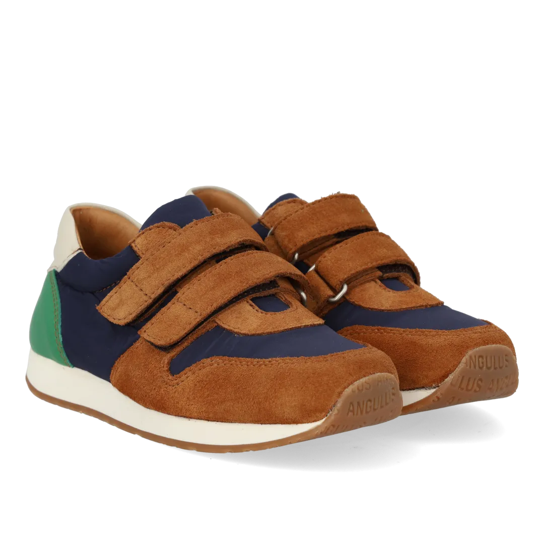Angulus Running sneaker colour-block velcro