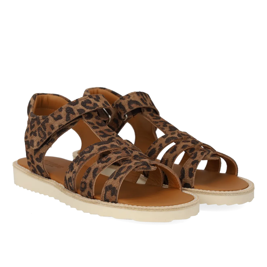 Angulus T-rem sandal velcro børnesandal læder