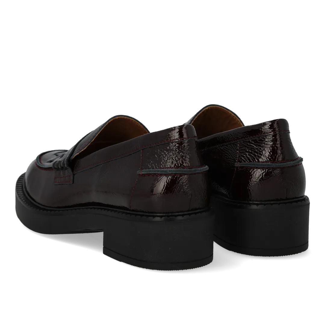 Angulus Loafer med fletdetalje damesko chunky