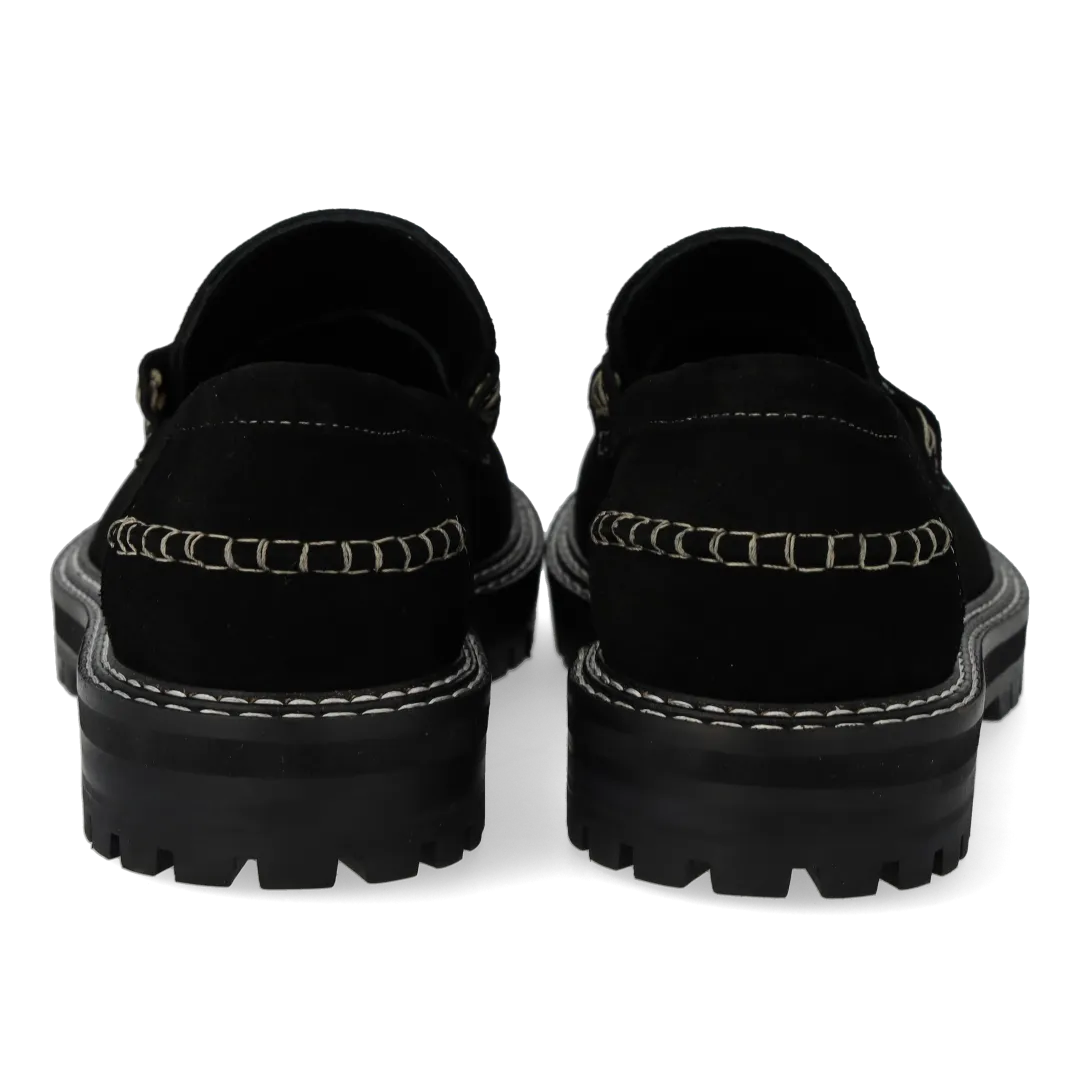 Angulus Penny loafer chunky kontraststik, rund snude