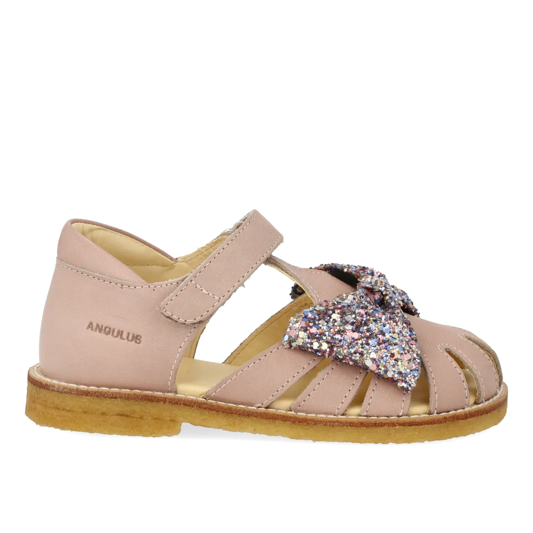 Angulus sandal børn glitter sandal velcro sløjfe