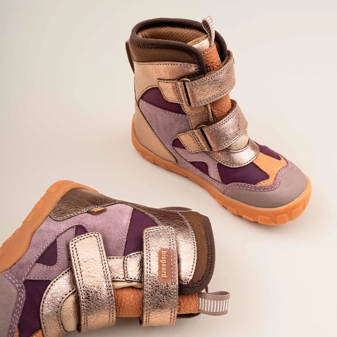 Bisgaard Chad Tex barfodsvinterstøvle plum