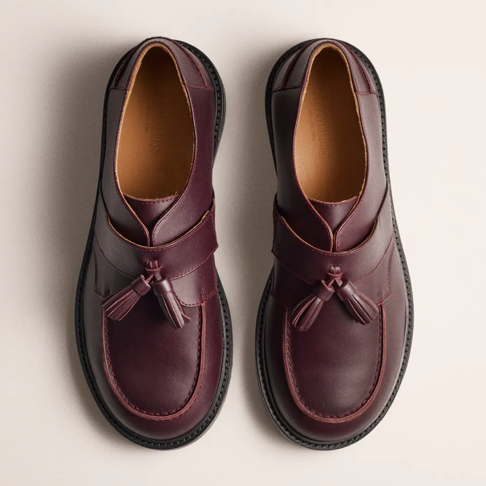 Angulus loafer kvastdetalje damesko bred