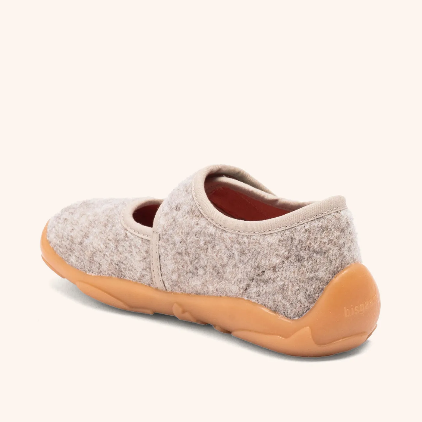 Bisgaard Maddy hjemmesko sand uld ballerina