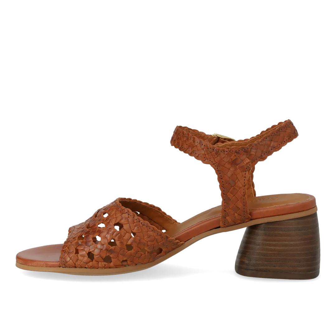 Angulus håndflettet sandal skind 5 cm hæl