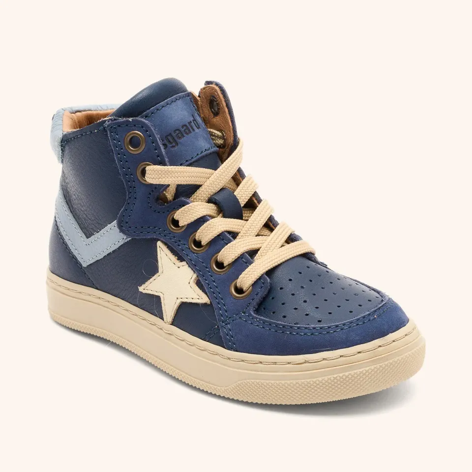 Bisgaard Isak sneaker navy læder