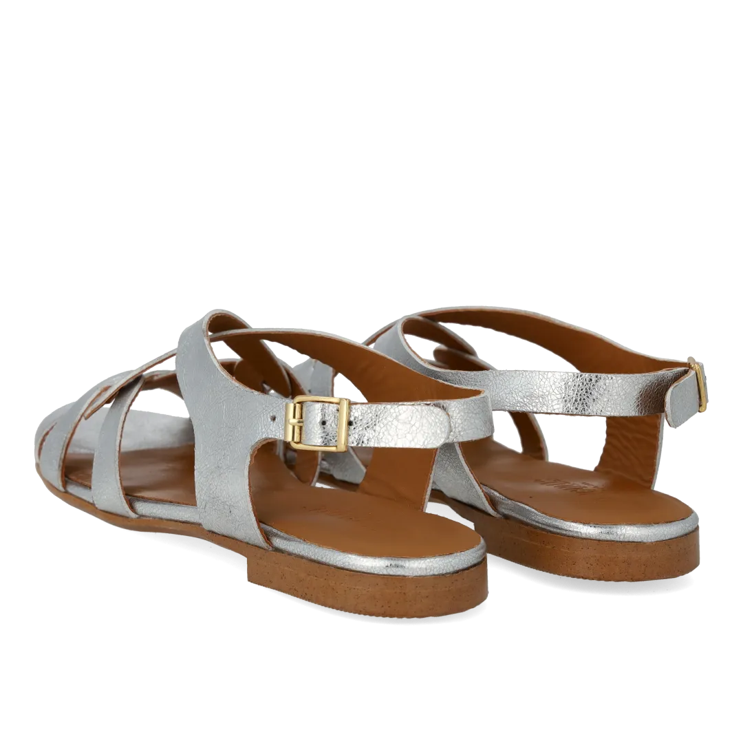 Angulus Sandal med remdetaljer dame lædersandal