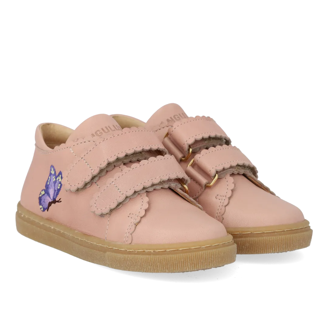 Angulus Sneaker med sommerfugl børnesneaker læder