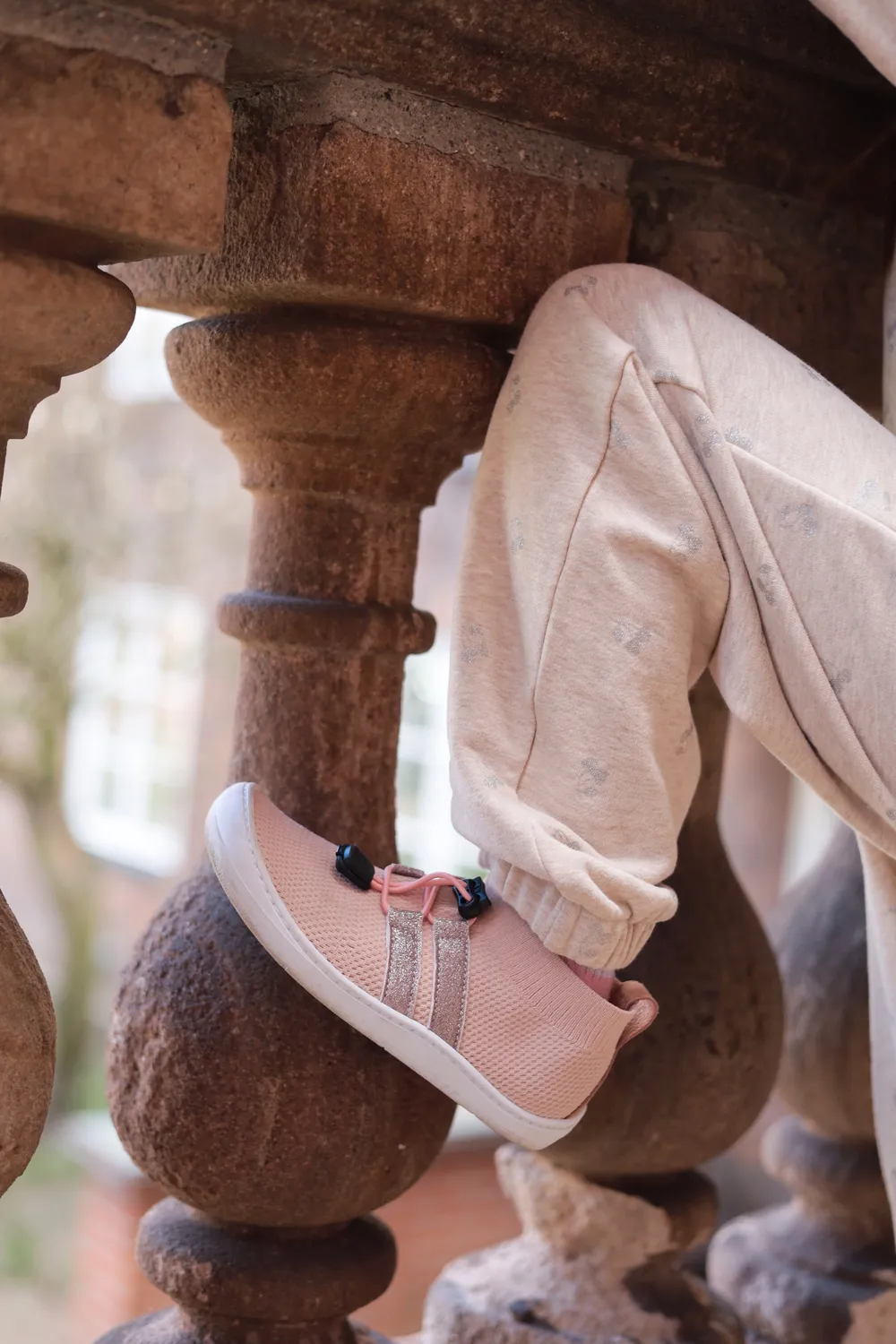 Gogsig Mateo Rose Glitter barfodssko sneakers