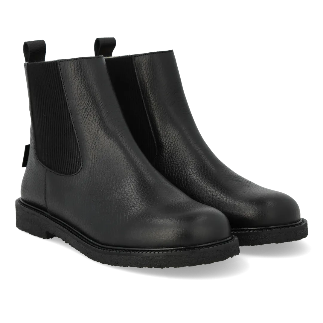 Angulus Chelsea TEX-støvle dame merino sort