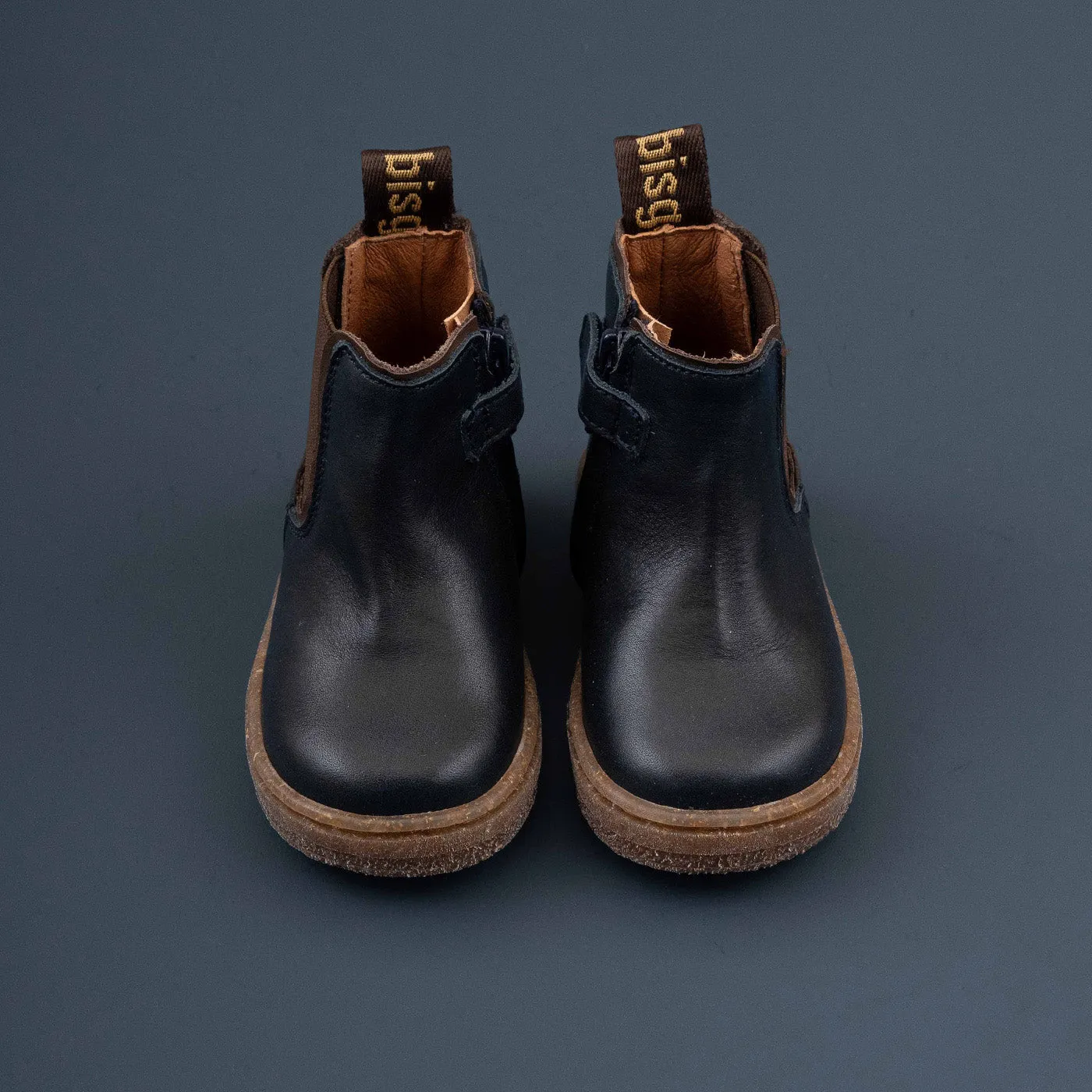 Bisgaard Phillip chelsea-støvle navy læder