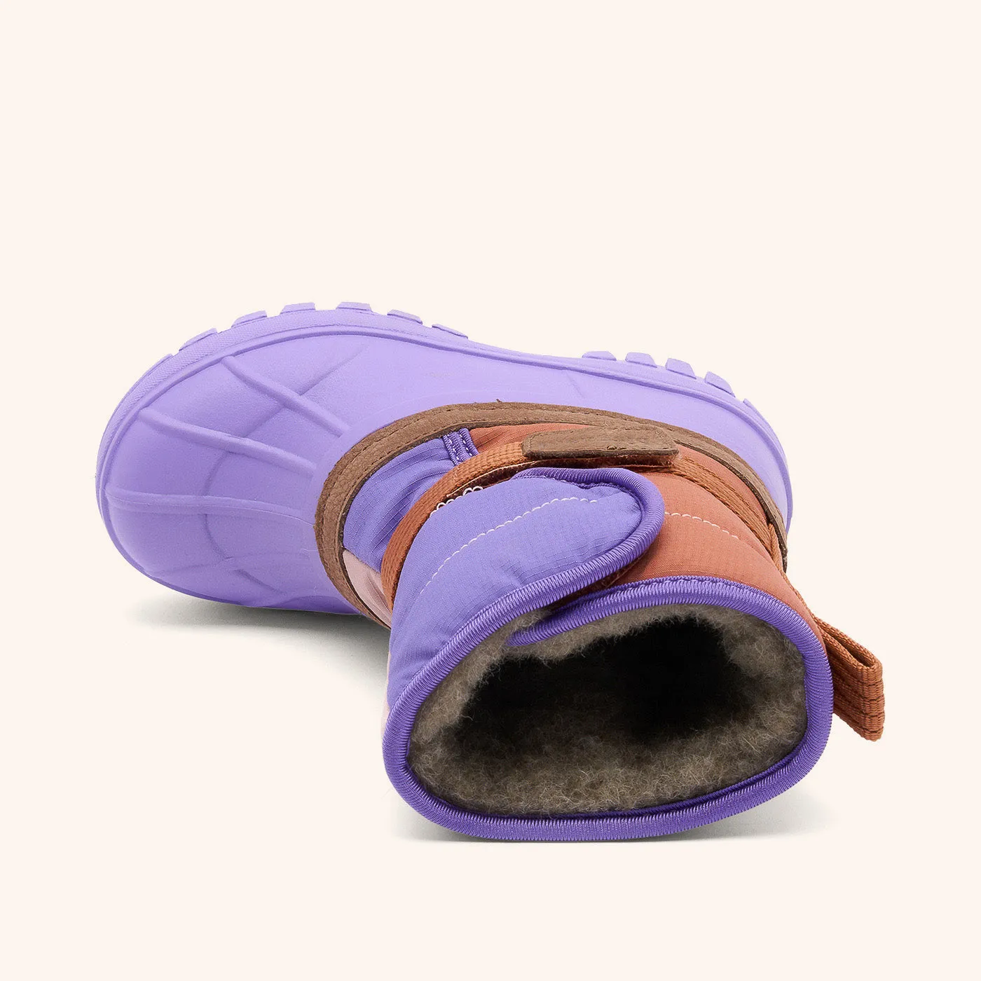 Bisgaard Pacson vinterstøvle block purple uld