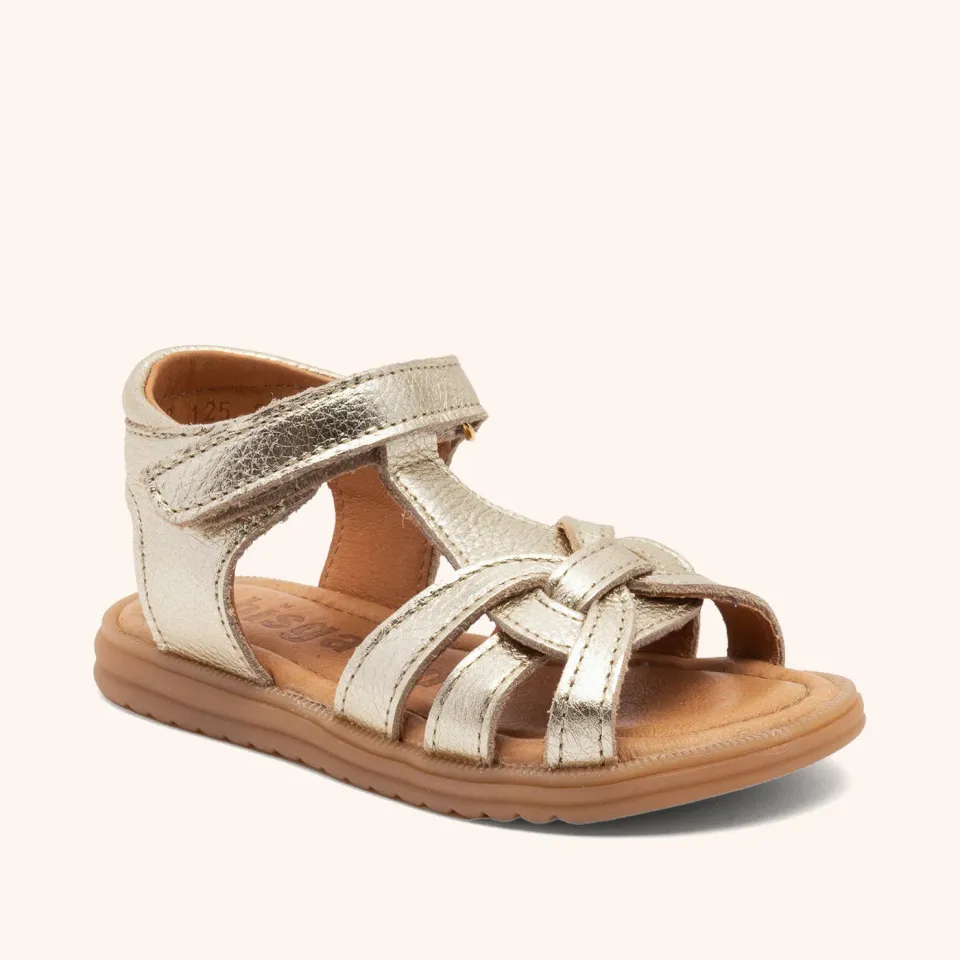 Bisgaard Felicia sandal gold læder åben