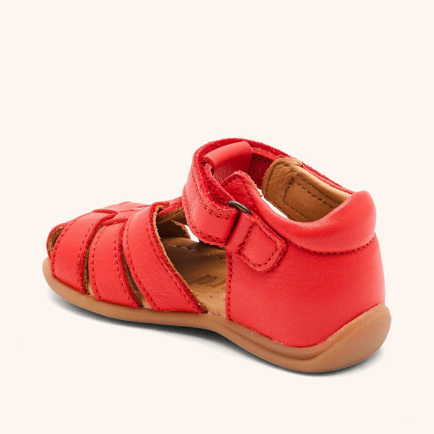 Bisgaard Carly sandal red apple læder