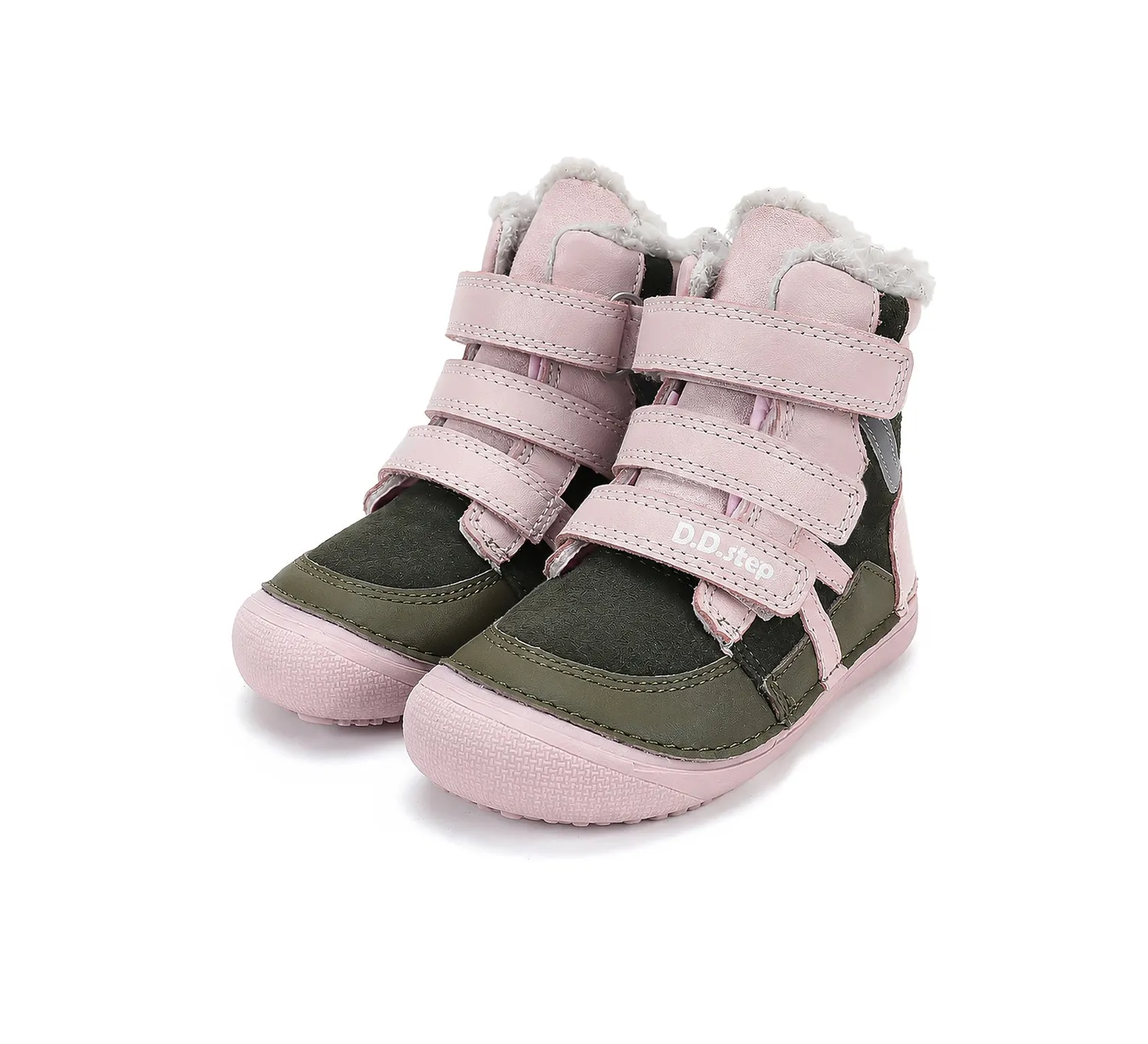 DD Step W063-62643C barfod vinterstøvle til pige