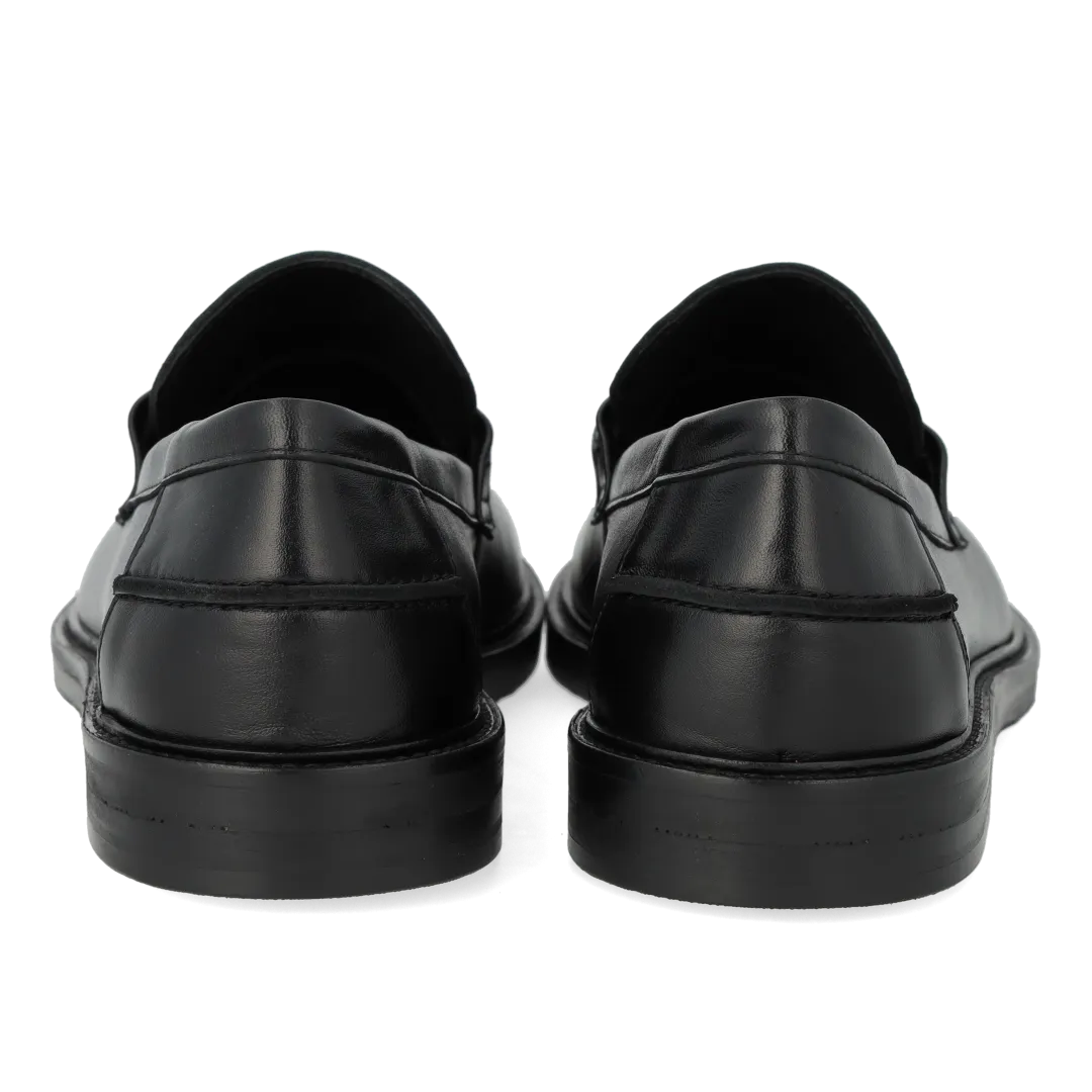 Angulus Penny loafer bred pasform dame skind