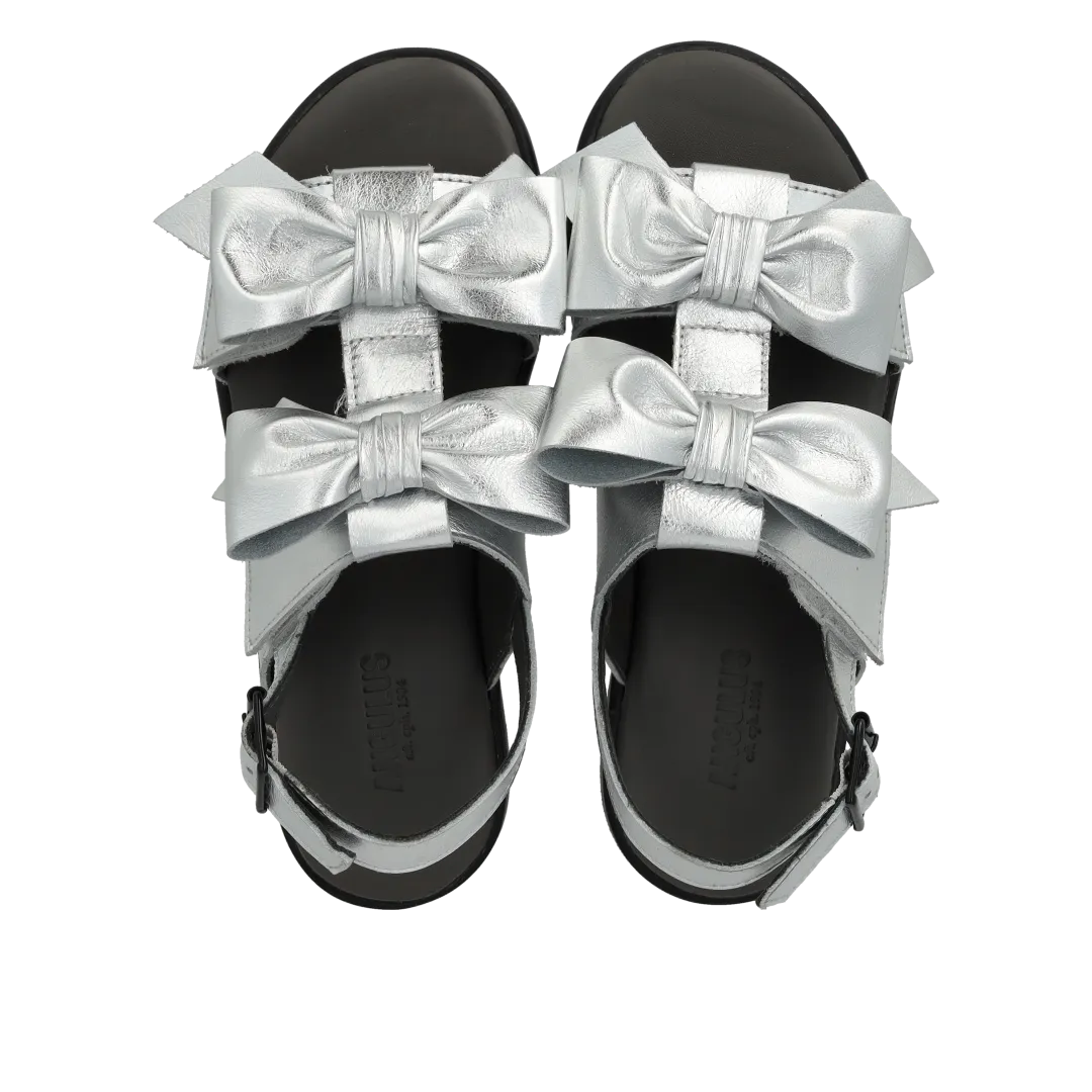 Angulus Sandal med sløjfe børnesandal åben