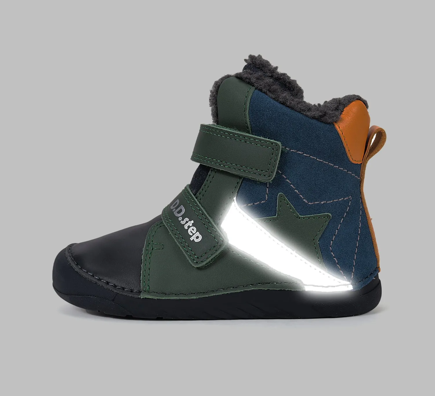 DD Step W108-62585A vinterstøvler dreng varmt foer