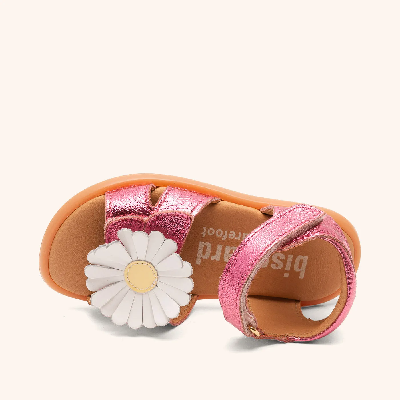 Bisgaard Barefoot Oya sandal pink metallic åben